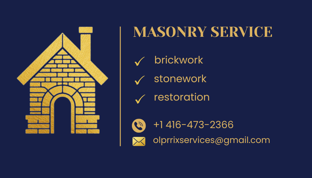 Masonry Services - brickwork, stonework and restoration