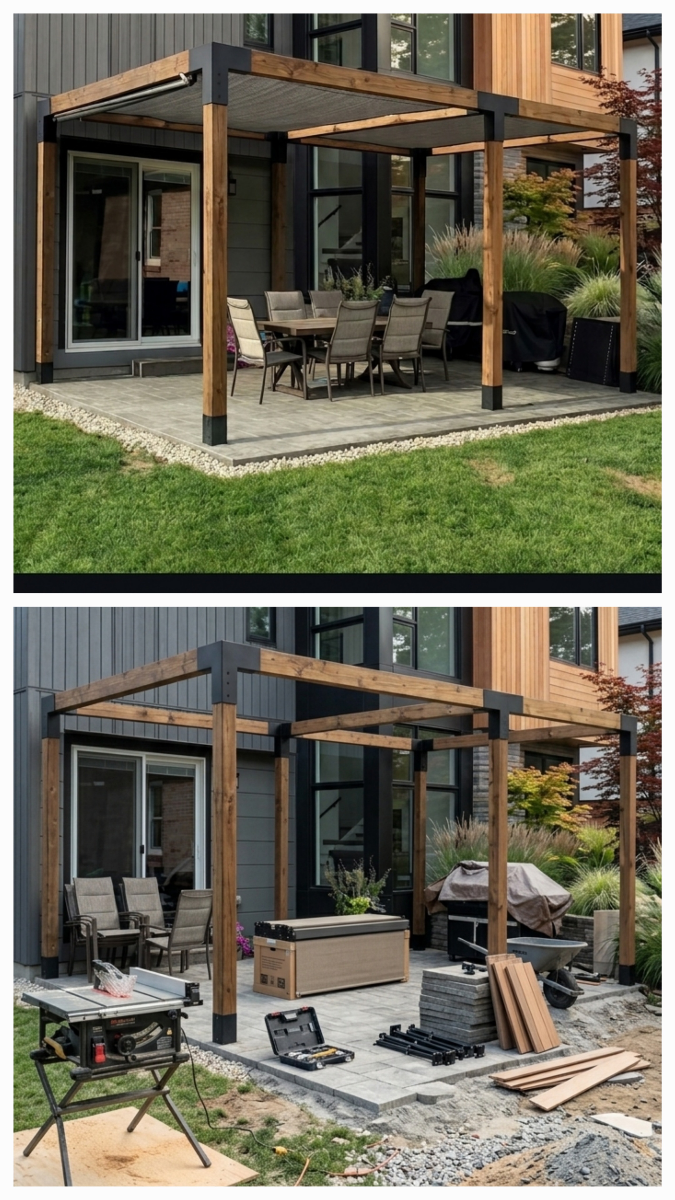 Patio pergola installation in North York — Olprrix Services handyman in Toronto and GTA