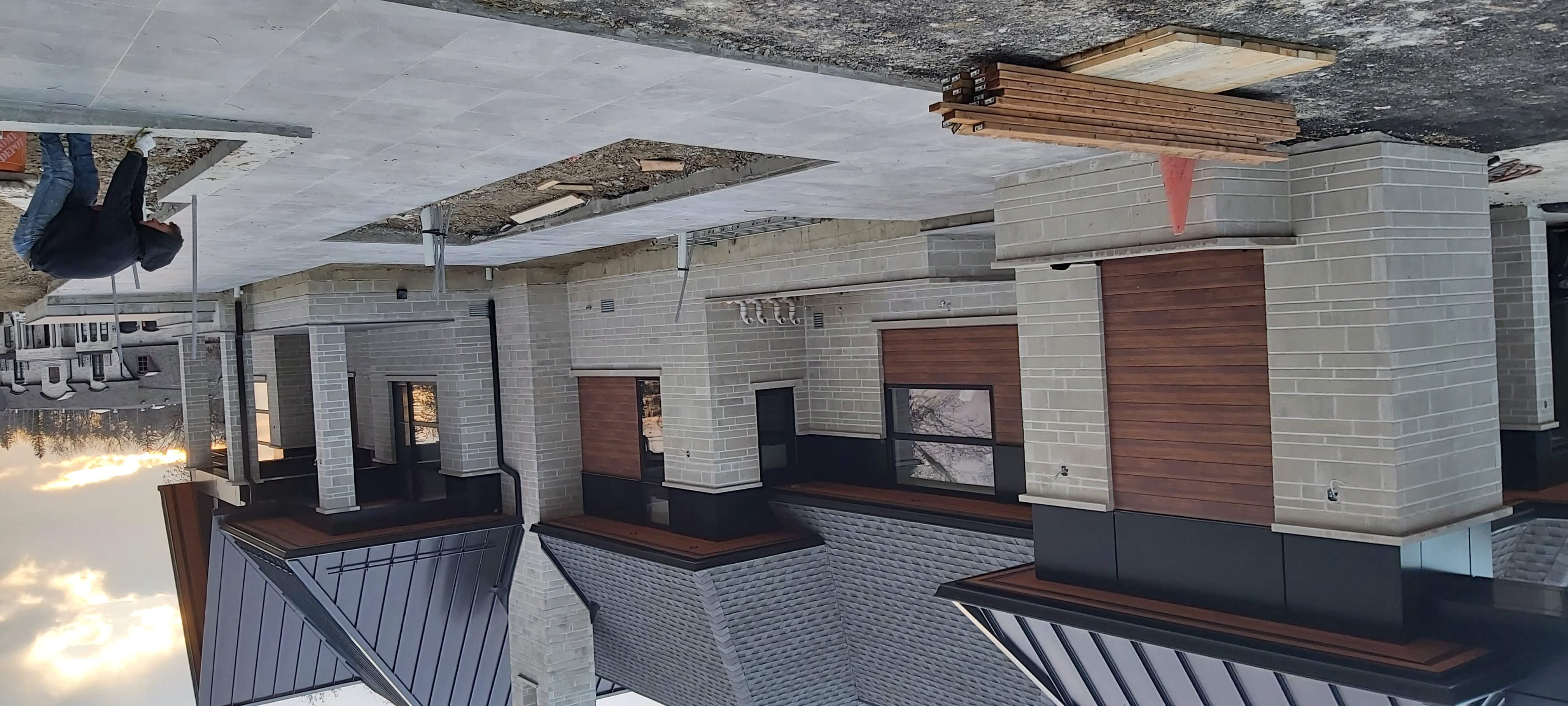 Finished brick veneer townhomes in Markham, GTA — Olprrix Services